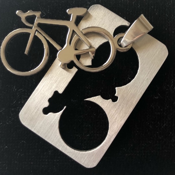 New Listing  Laser Cut Bike Pendant or Dog Tag - Picture 4 of 8